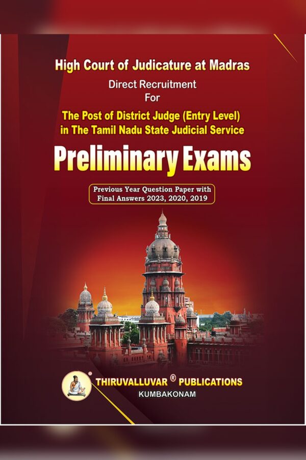 District Judge - Preliminary Exam Previous year Question Papers (2019 - 2023) With Final Answers