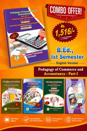 PED COMM. ENG B.Ed. 1st Semester Combo Offer (English Version) – Pedagogy of Commerce and Accountancy Part-I (Pack of 5 Books)