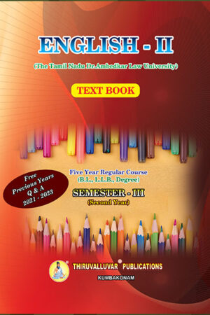 400-x-600---English---II English - II Text Book - Five Year Law Regular Course Semester III (Second Year)