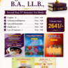 5 Year Regular Course B.A., LL.B. - Semester III Textbook Combo (English Medium)