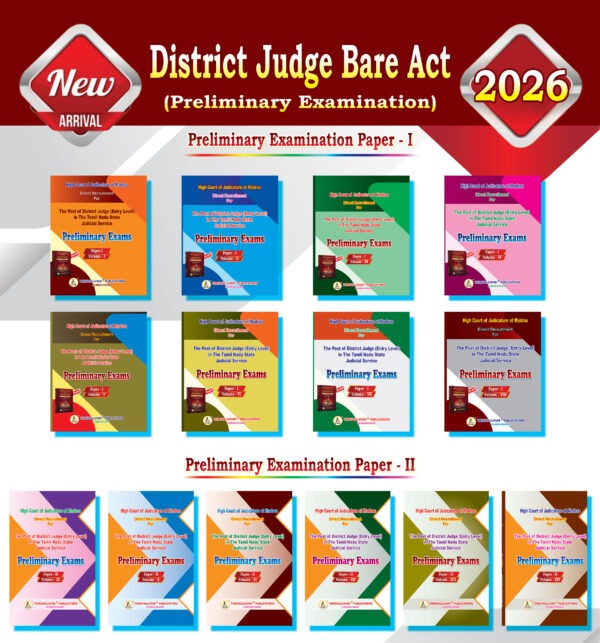District-Judge-Bare-Act--Thiruvalluvar-Publications 10 District Judge Bare Act - Complete set of 14 Volumes